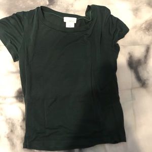 Green Crop Top